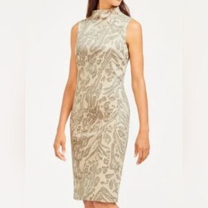 J McLaughlin Faux Suede Jaguar Print Sleeveless Dress Size XL